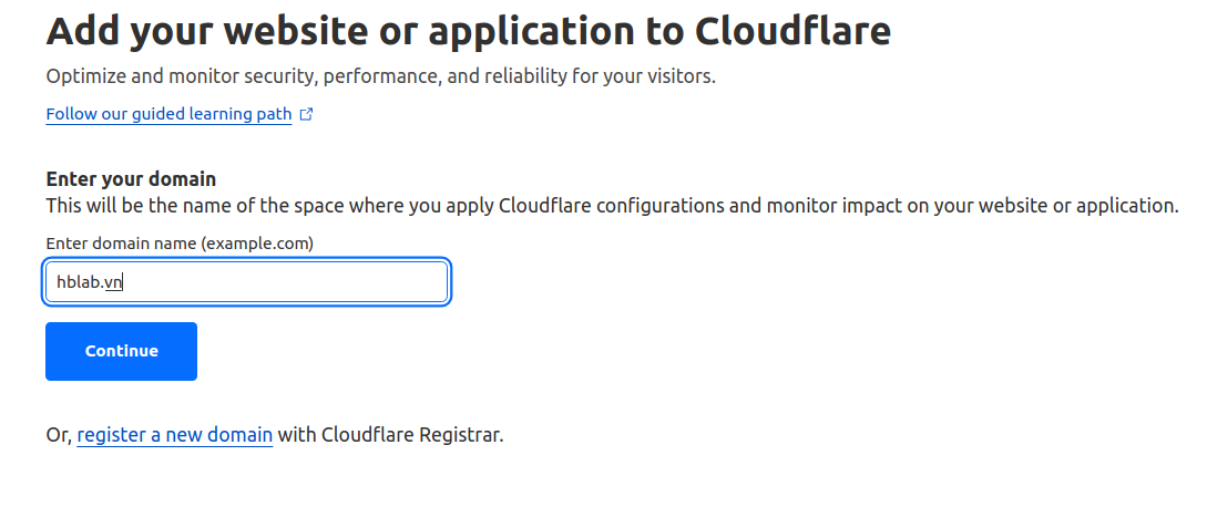 Cloudflareでドメインを設定